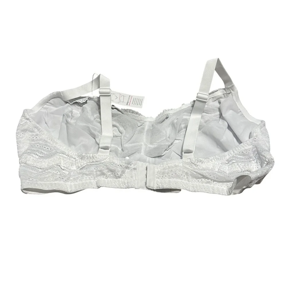 Cosabella Dolce Curvy Bralette White Lace‎ Wireless Bra DOLCE1310 XL New